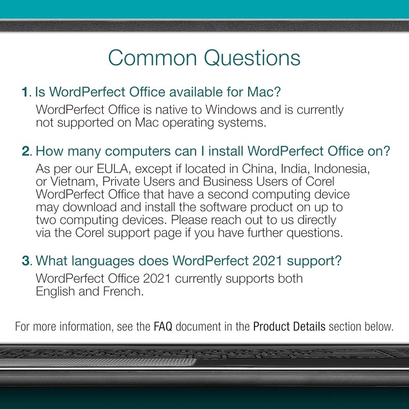 Corel WordPerfect Office Home & Student 2021 PC Disc Suite gallery