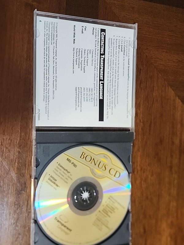 Transparent Language Bonus CD CD-Rom Software gallery