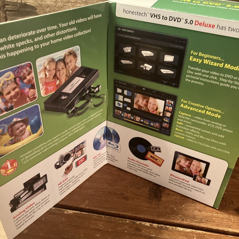 Honestech Vhs To Dvd 5.0 Deluxe Video Conversion Software - Pre-Owned w/ Key gallery