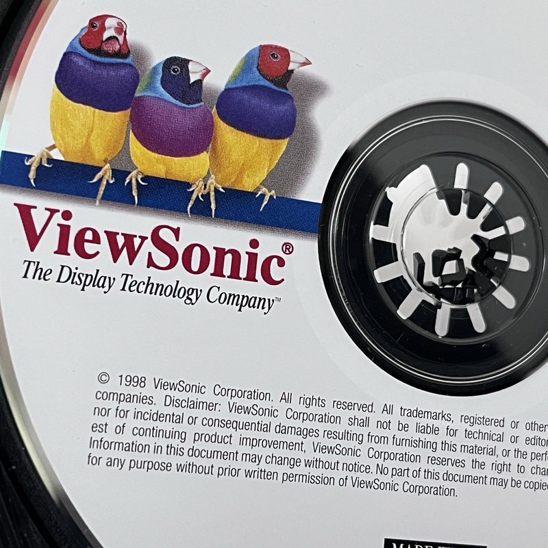 ViewSonic Display Suite Software Utility Made with Macromedia 1998 Vtg Tech gallery