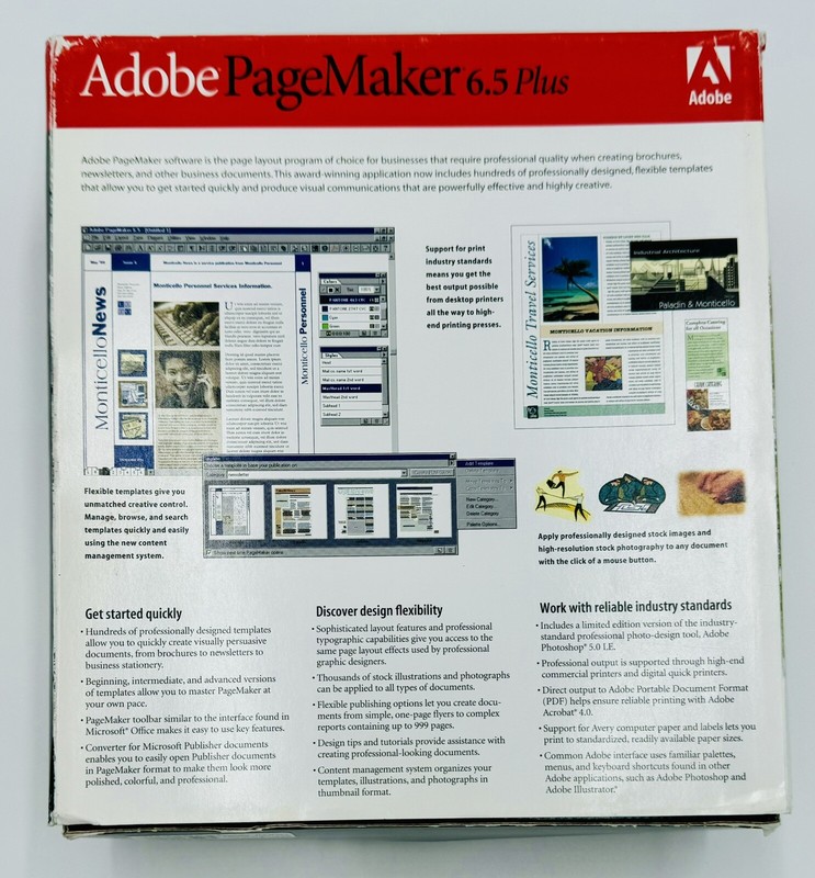 Adobe PageMaker 6.5 for Windows gallery