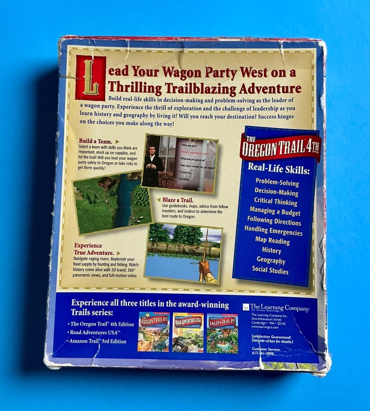 The Oregon Trail 4th Edition 3 CD Set The Learning Company 1999 gallery