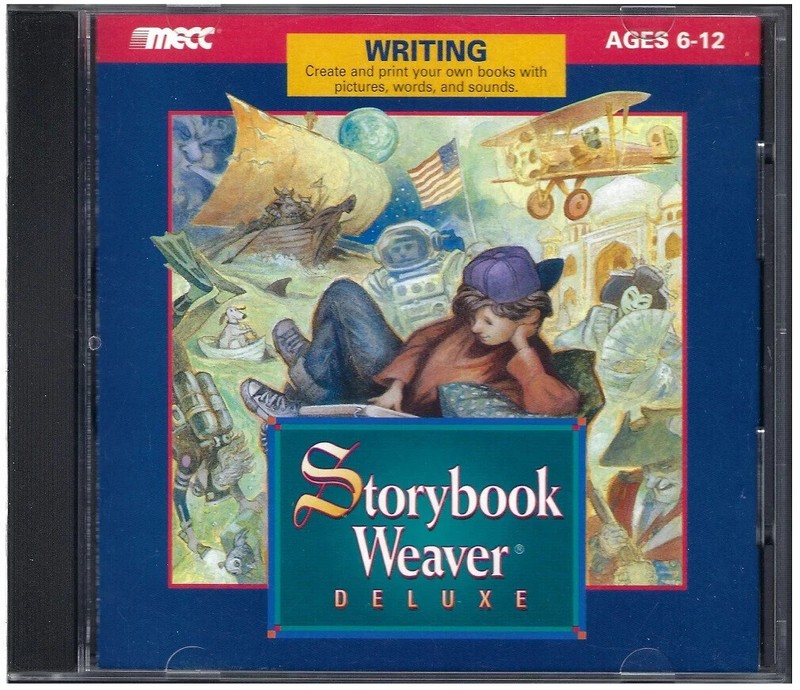 1996 MECC Storybook Weaver Deluxe Writing CD ROM ~ PC or MAC Ages 6 and up cd25