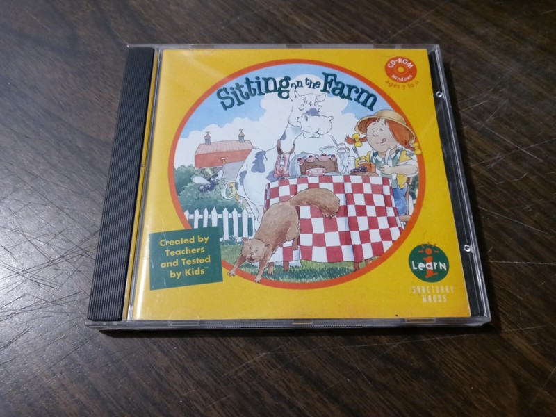 Sitting on The Farm – I-Learn (1994, CD-ROM, Sanctuary Woods)