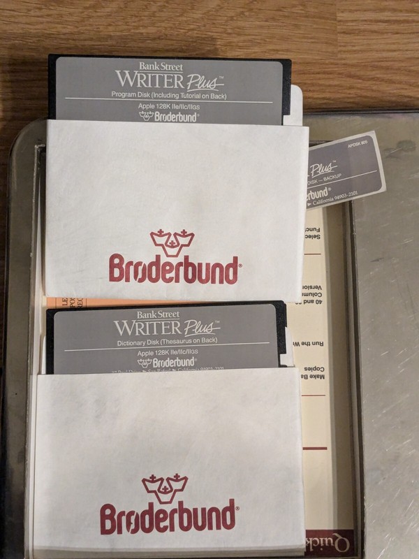 Bank Street Writer II for Apple IIe/IIc/IIgs 128k or better complete in Box gallery