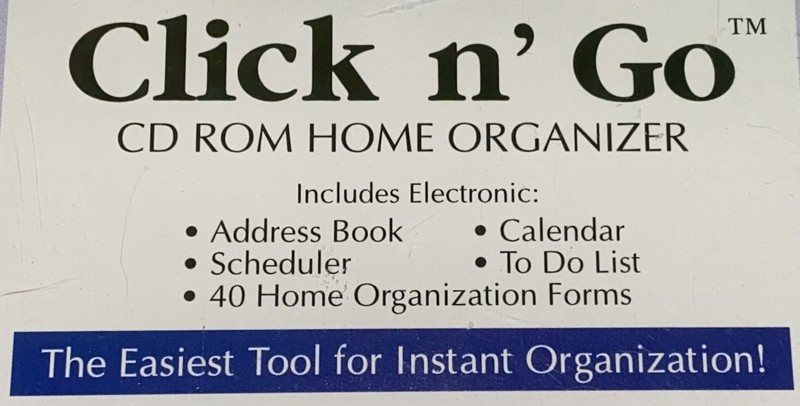 Organized Options Click N Go CD ROM Home Organizer 2002 gallery