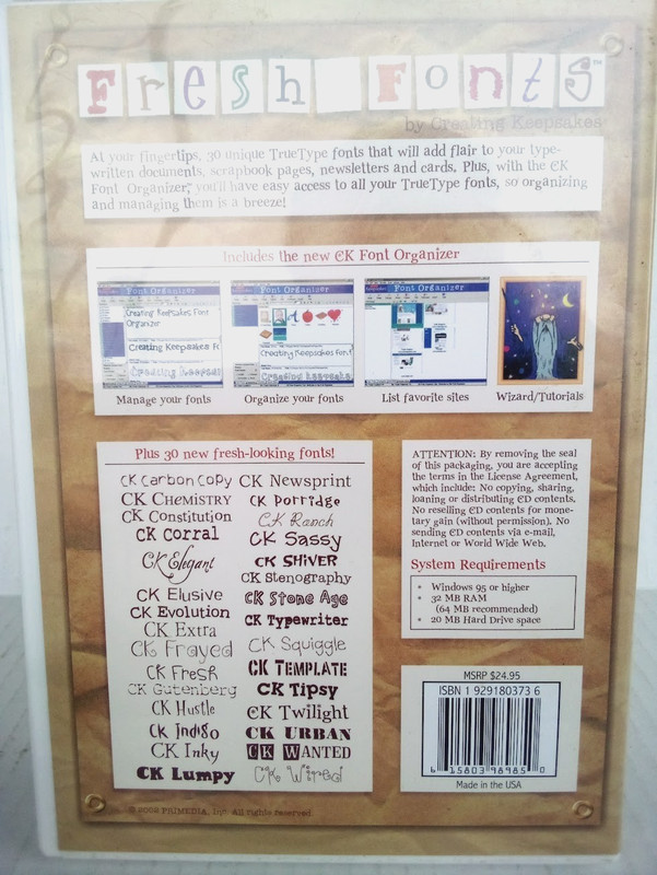 Creating Keepsakes: Fresh Fonts(CD-ROM) New gallery