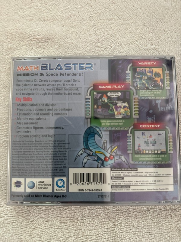 MATH BLASTER MISSION 3 SPACE DEFENDERS CD-ROM gallery