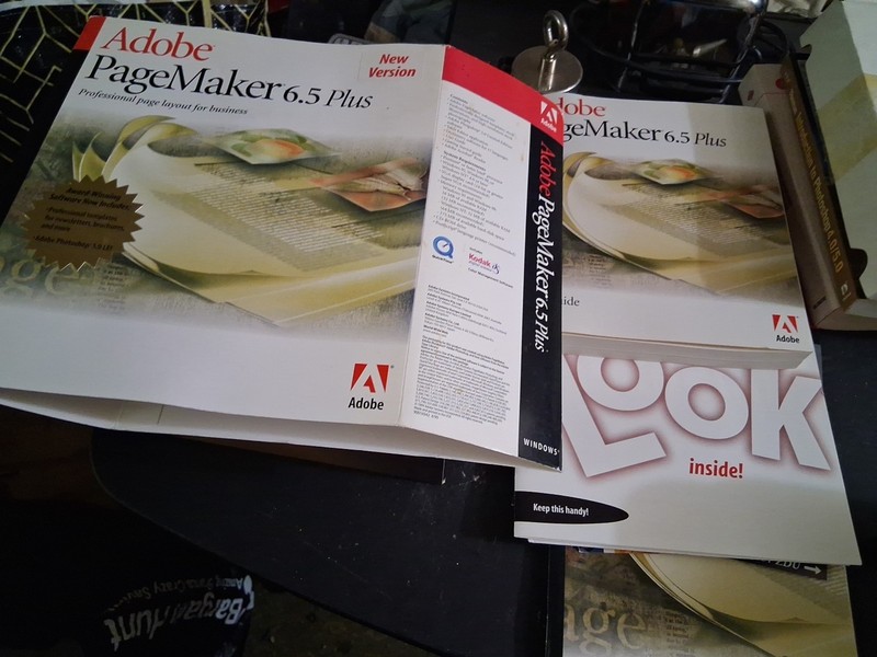 Adobe PageMaker 6.5 for Windows (complete box w/ manuals, North Cds Box And Book gallery
