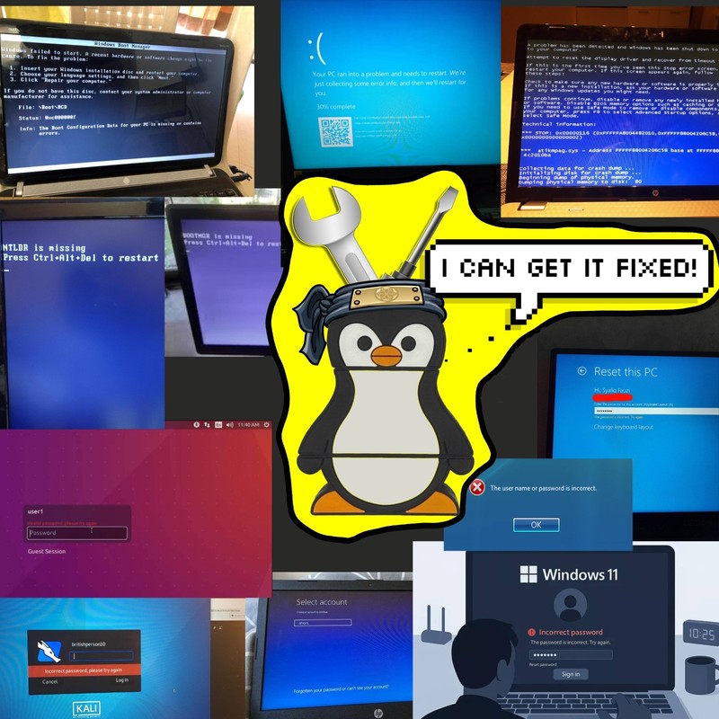 Ultimate Bootable USB Multi-Boot Linux & Windows Repair Toolkit - 128GB - USB3.0 gallery