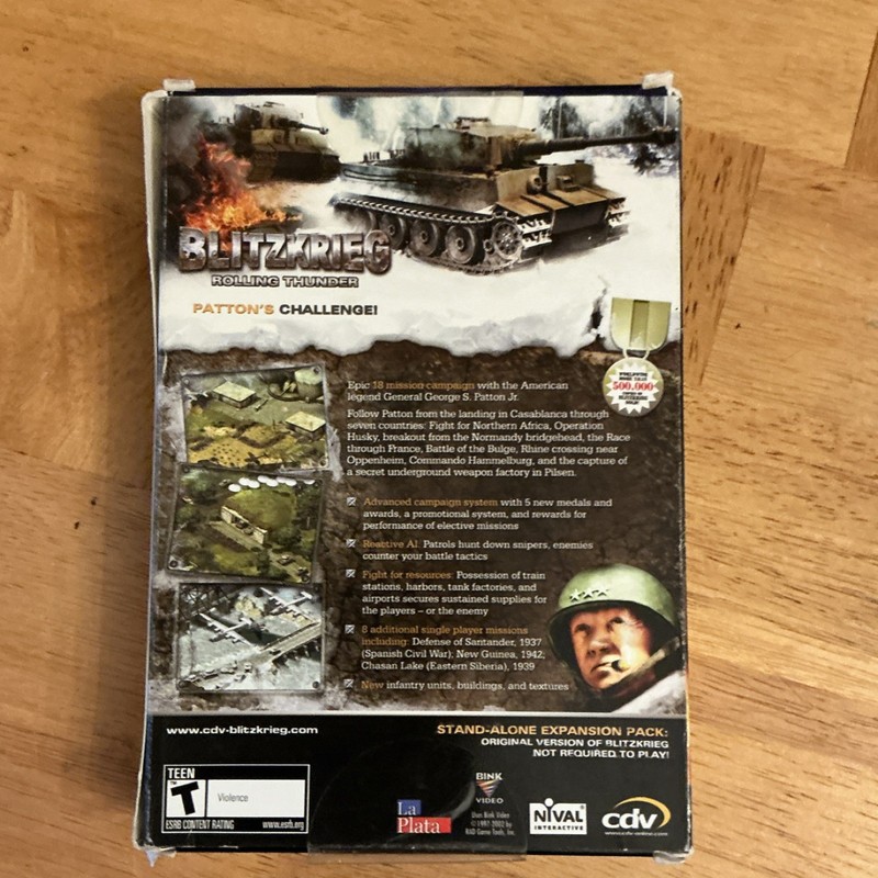 Blitzkrieg Rolling Thunder Real-Time Strategy PC CD Game for Windows gallery