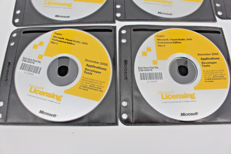 Microsoft Visual Studio 2005 Professional Developers Edition 11 Disc Set SQL gallery