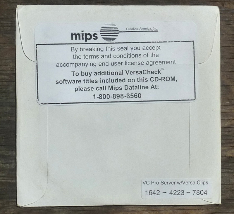 Mips VersaCheck pro server 1998 version gallery