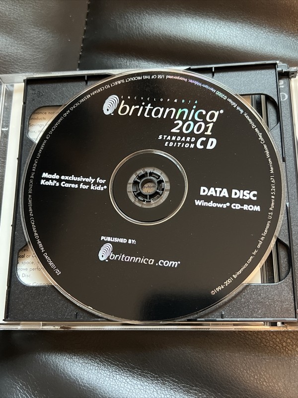 Britannica 2001 Standard Edition Version CD - Made For Kohl’s Cares for Kids gallery