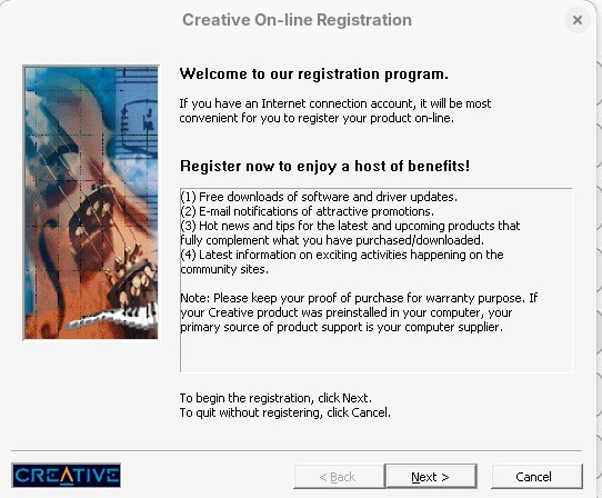 VINTAGE Creative Sound Blaster PCI 16 OEM Software on CD gallery