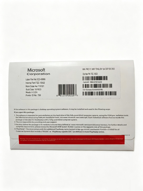 Windows 11 Pro 64 bit DVD with Product Key Factory Sealed & Free Shipping gallery