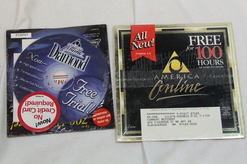 9 America Online Software Disc CD and Print Shop gallery