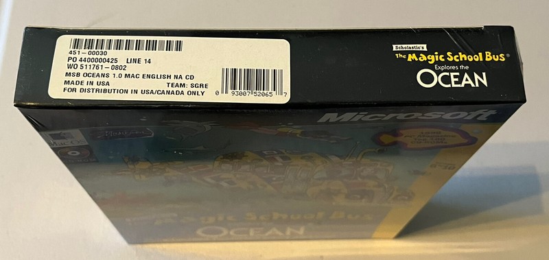 NEW Vintage Mac OS Magic School Bus Ocean CD-Rom Microsoft Rare gallery