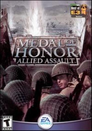 Medal of Honor Allied Assault PC CD World War II battle soldier gun shooter game