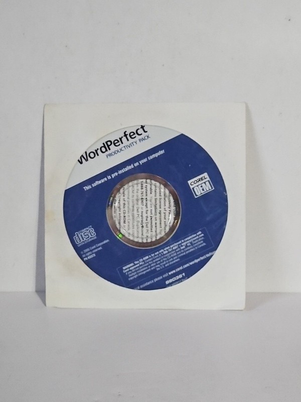 Word Perfect 2005 Productivity Pack Corel OEM 0CD940 CD Sealed gallery