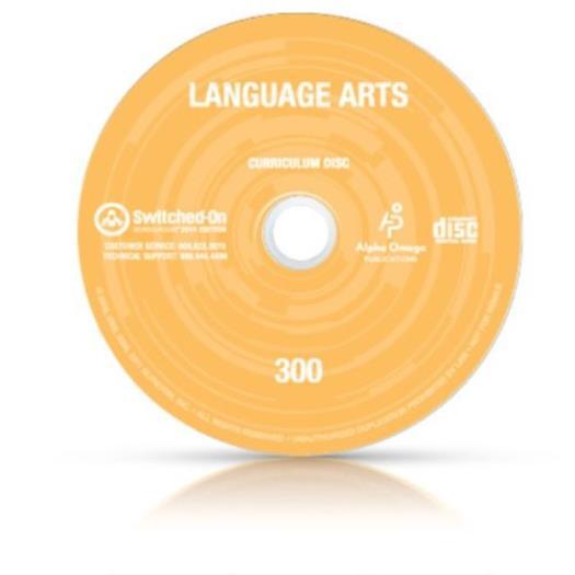 Switched-On Schoolhouse: Language Arts 2014 3rd Grade PC CD Christian curriculum