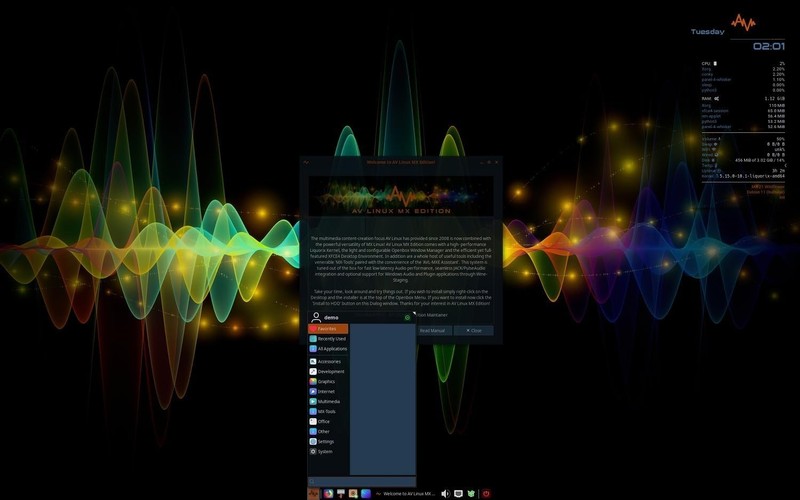Latest AV Linux Audio & Video Enhanced Editing OS Operating System for PC on DVD gallery