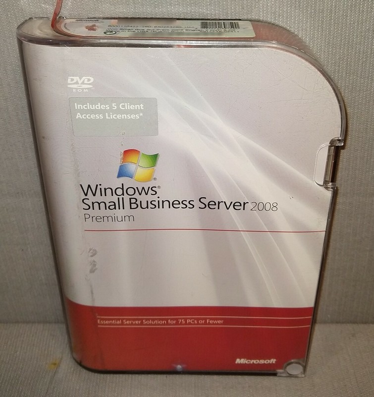 Microsoft Windows Small Business Server 2008 Premium, 5 CAL, T75-02411