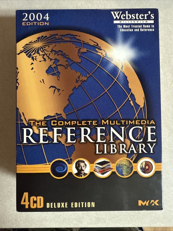 Multimedia 2000 Webster’s Millennium Multimedia Reference Library – 4 Pack