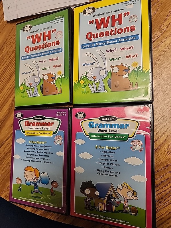 4 Super Duper – Webber WH Questions & GRAMMAR CD-ROM
