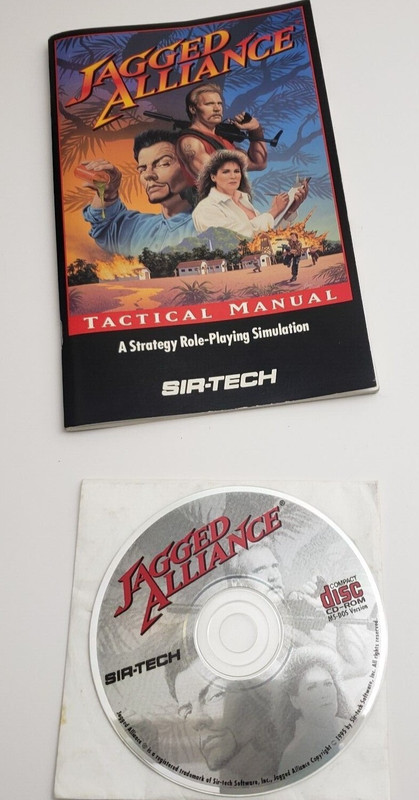 1995 Jagged Alliance CD-ROM A Strategy Role-Playing Simulation Game With Manual