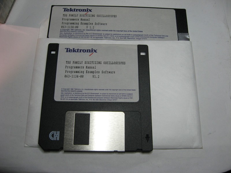 Tektronix TDS Digitizing Oscilloscope Software 063-1134-00 V-1.2 - Used Original