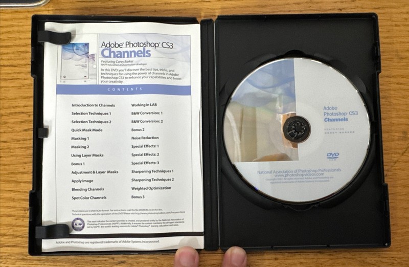 Adobe Photoshop CS3 (2) training sets 6 hrs Channels & For Digital Photographers gallery