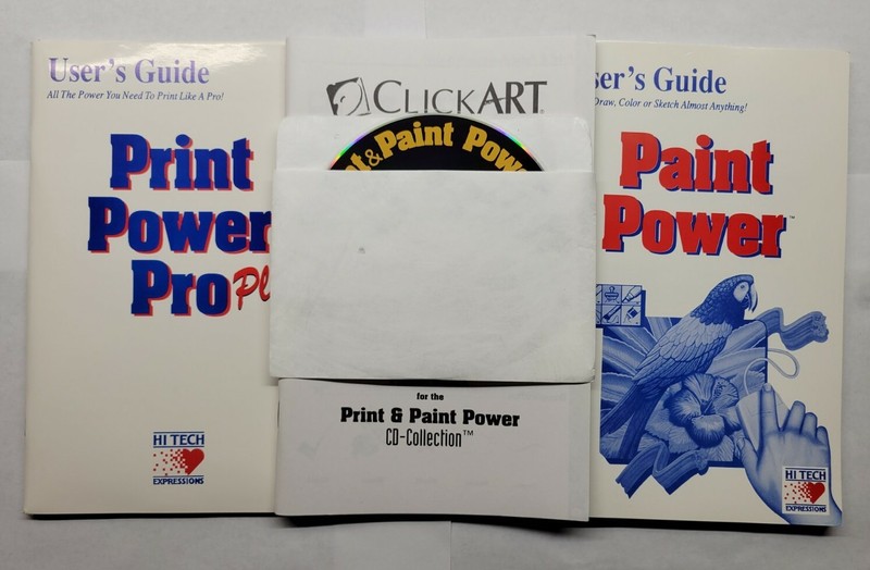 Print & Paint Power CD Collection Click Art Collection (PC CD-ROM, 1994, Box) gallery