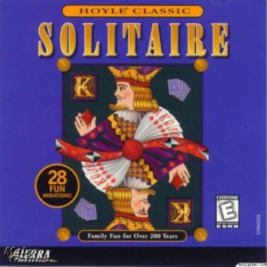 Hoyle Solitaire 98 PC CD card game! Klondike, Spiderette, Three towers, Baroness