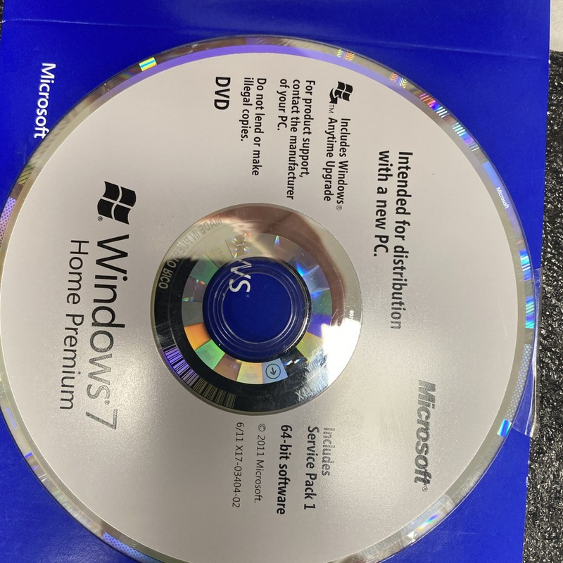 Microsoft Windows 7 Home Full 32 & 64 Bit DVDs MS WIN HOME , W/ Product Key gallery