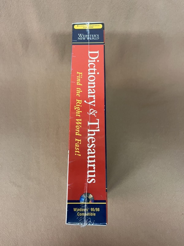 Websters Dictionary & Thesaurus - CD-ROM - New Factory Sealed gallery