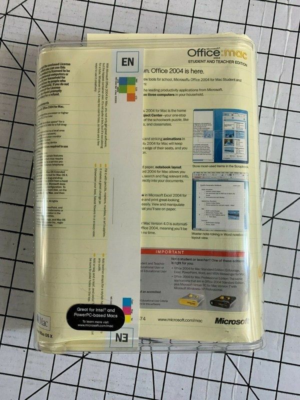 Vintage Microsoft Office Mac Teacher Students Edition Software Apple PC Computer gallery
