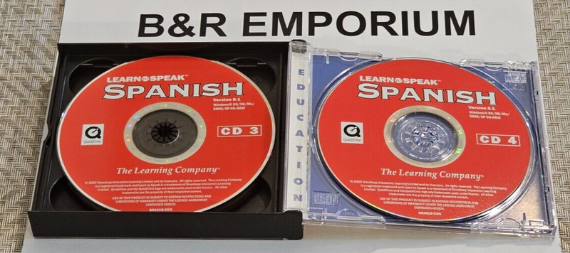 Learn To Speak Spanish Ver. 8.1 - (2002 The Learning Company) - Used 4-CD-ROM gallery