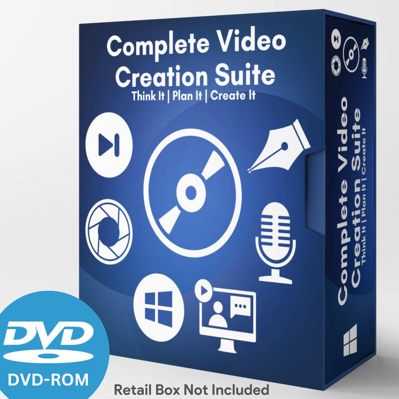 Full Online Video Creation Suite. Audio, Video, After Effects, Photo Editing DVD