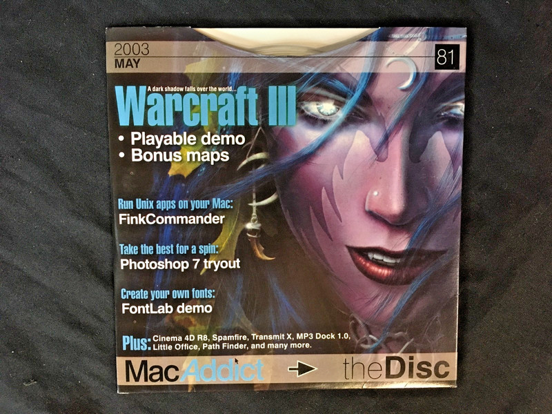 MacAddict The Disc – May 2003 – #81 – Warcraft III Playable Demo – Imagine Media