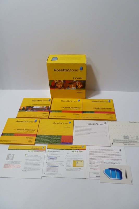 Rosetta Stone Spanish Latin America Level 1, 2, 3 Version3 MAC/ Window NO Headse