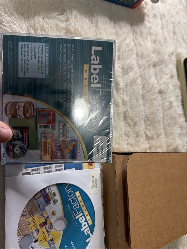 Art Explosion Label Factory Deluxe Version 3.0 • PC Software Factory Sealed Bx2 gallery