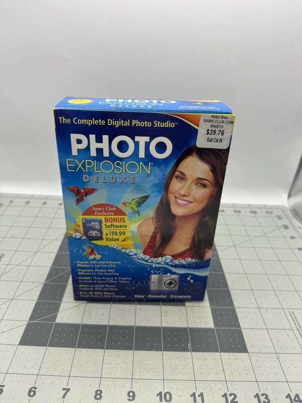 Photo Explosion Deluxe Version 4 (Nova)- Photo Editing Software -New SEALED