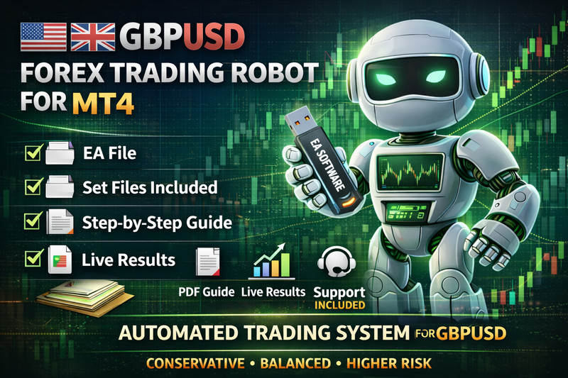 ✅ FOREX EA ROBOT GBPUSD Forex for MT4 + Set Files - Auto Trading Expert Advisor gallery