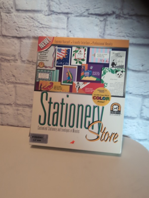 Stationery Store Software Floppy Discs Vintage Retro