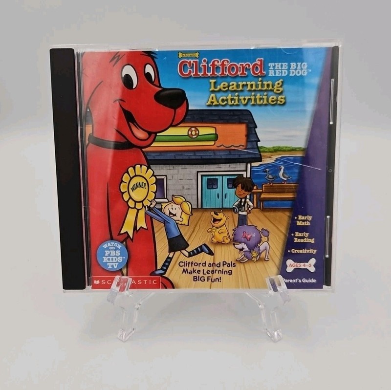 PBS Clifford The Big Red Dog Learning Activities Educational PC Kid Game 2001