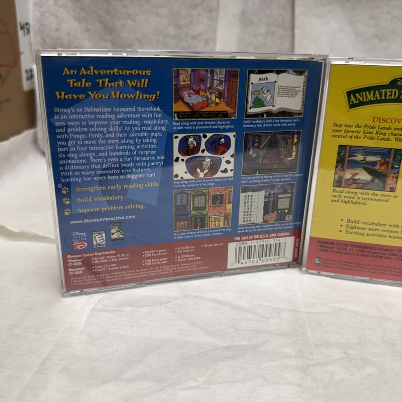 The Lion King 101 Dalmation Animated Storybook Disney Interactive CD Rom Windows gallery