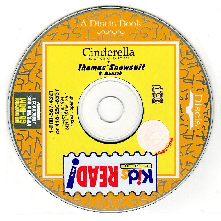 Discis: Cinderella & Thomas’ Snowsuit (Age4-10) CD, 1994 Win/Mac – NEW in SLEEVE
