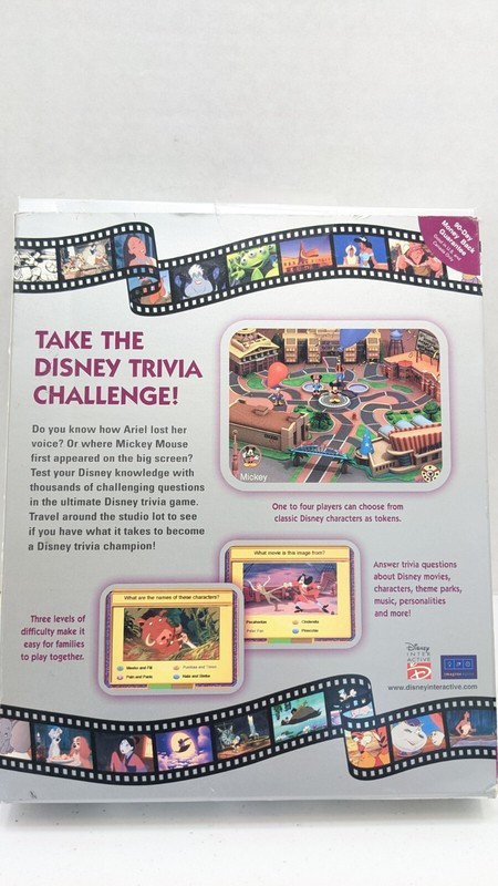 Disney Trivia Challenge Windows 95 98 Mac OS 8.6 NEVER USED NIB CD software ps2 gallery