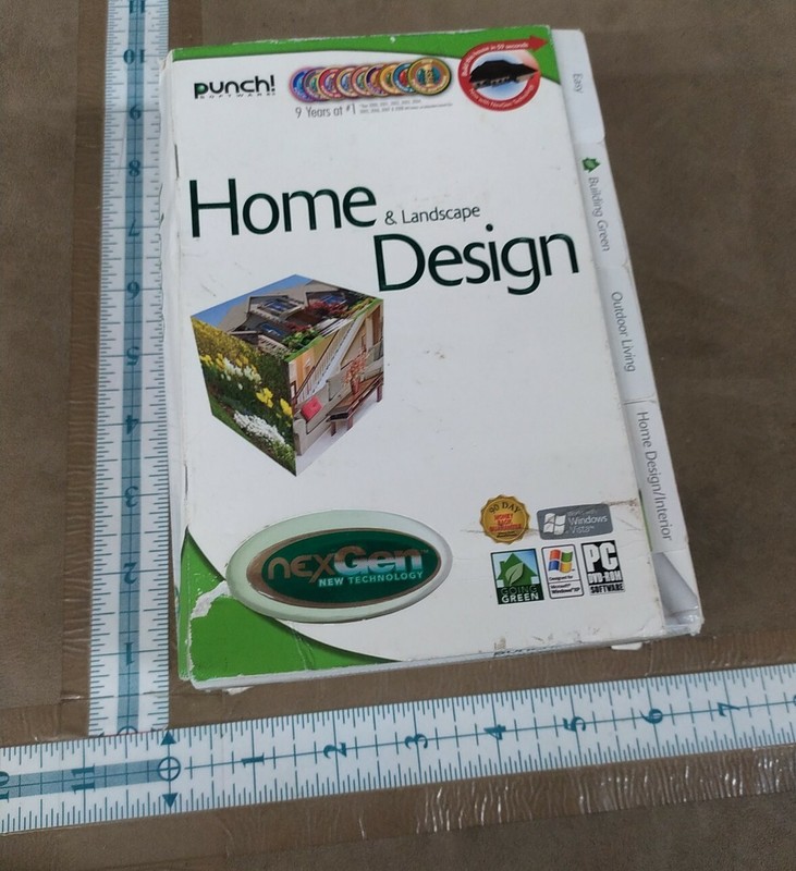 HOME AND LANDSCAPE DESIGN DVD Software. NexGen PC Mint Condition. Punch